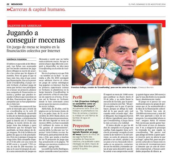 Jugando a conseguir mecenas