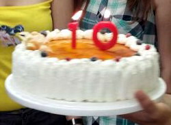 Tarta 10 a&ntilde;os JT@