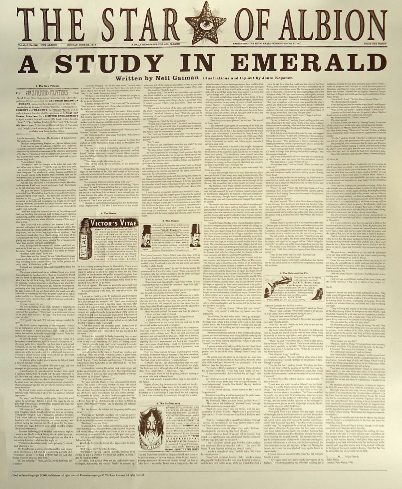 A study in emerald A study in emerald (poster)